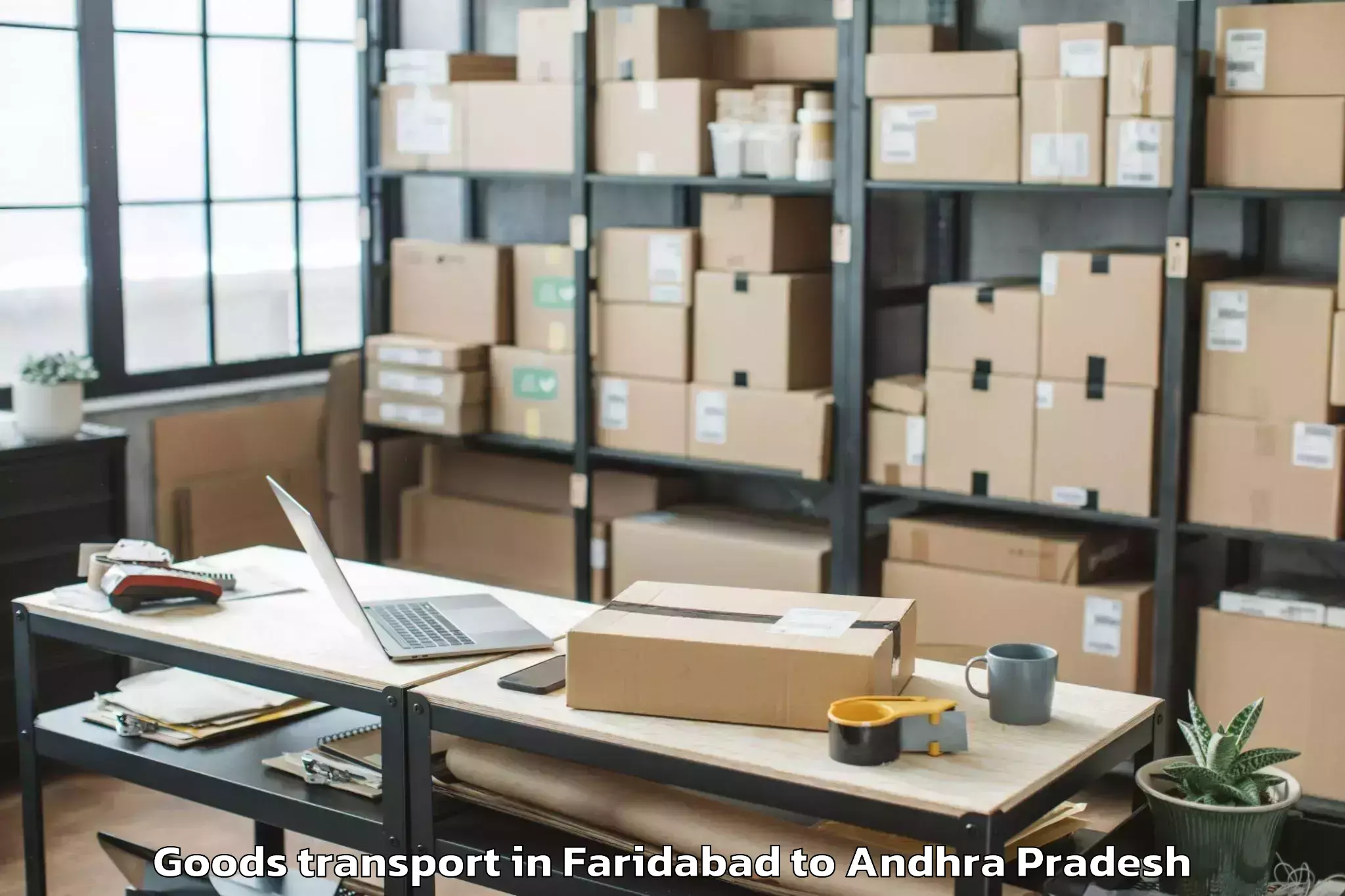 Leading Faridabad to Undarajavaram Goods Transport Provider